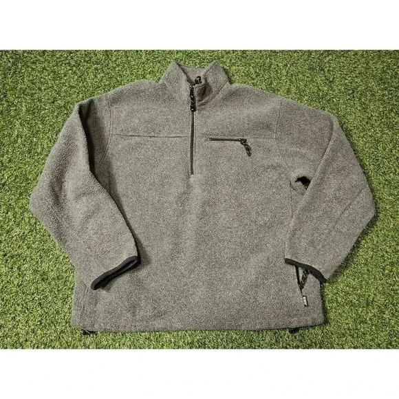 Vintage J Crew JCMG Fleece Pullover Mens XL USA Half Zip - Picture 1 of 8